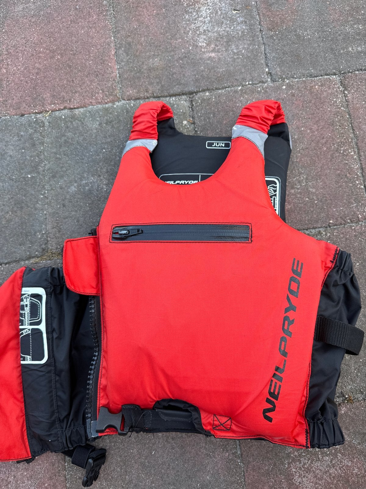 Zwemvest Neil Pryde Junior 25-40 kg verstelbaar met reflecti, Watersport en Boten, Ophalen of Verzenden, Gebruikt, Kind, Reddingsvest of Zwemvest