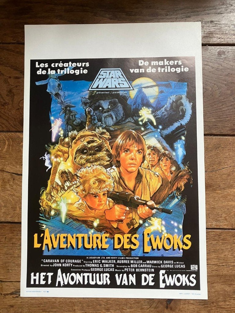 Star Wars poster, Het avontuur van de Ewoks, Ophalen of Verzenden, Nieuw, Boek of Poster