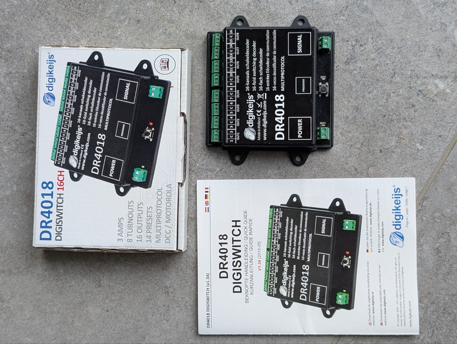 Digikeijs DR4018 Digiswitch 16CH schakeldecoder, Ophalen of Verzenden, Zo goed als nieuw