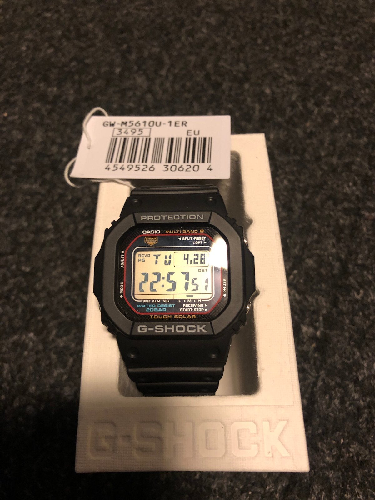 Casio G-Shock GW-M5610U-1ER (NIEUW), Sieraden, Tassen en Uiterlijk, Casio, Kunststof, Polshorloge, Nieuw