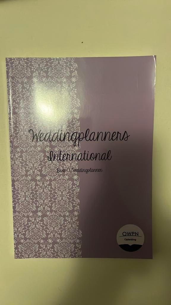 OWPN Opleiding Weddingplanners International Boek 1, Boeken, Studieboeken en Cursussen, Zo goed als nieuw, Overige niveaus, Gamma