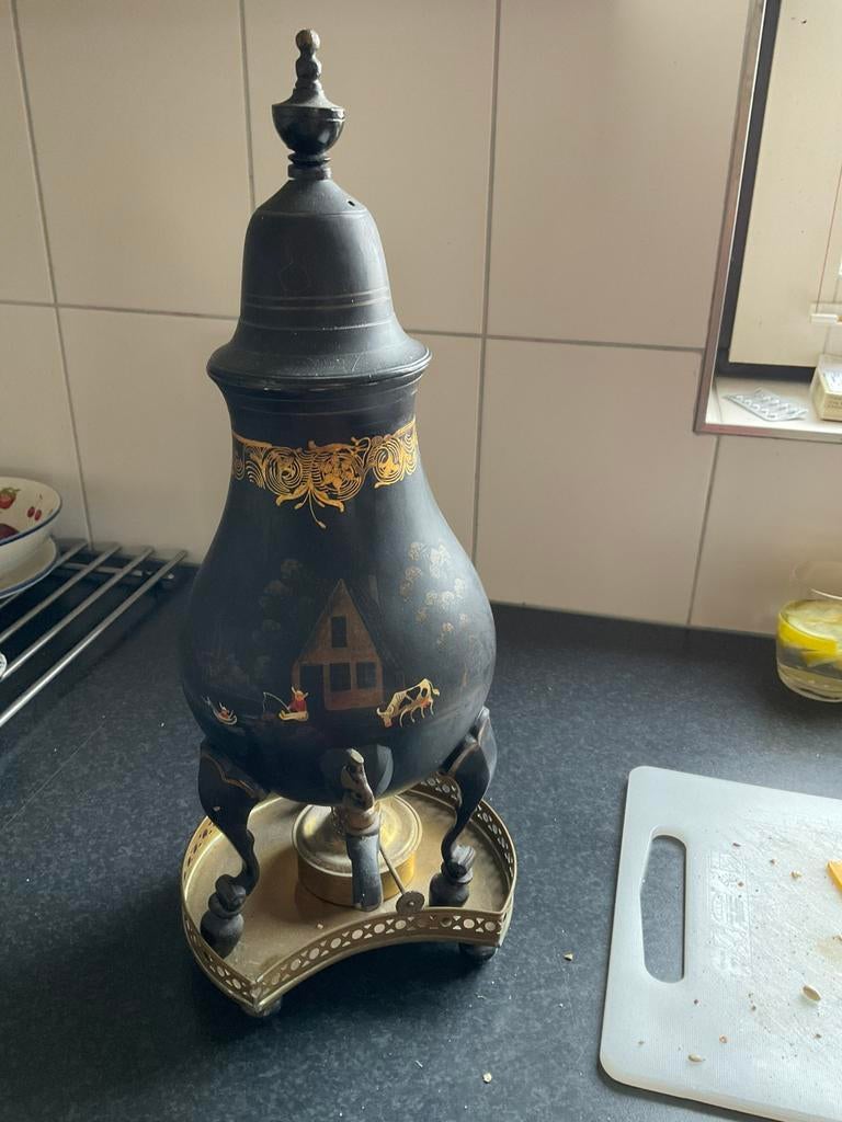Antieke Groninger kraantjespot, Antiek en Kunst, Antiek | Tin, Ophalen