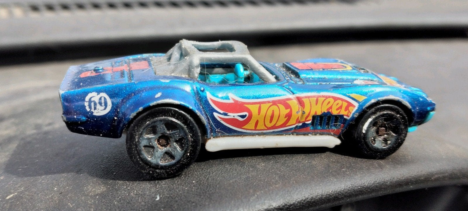 Hot Wheels '69 Corvette Speelgoedauto, Ophalen of Verzenden, Gebruikt