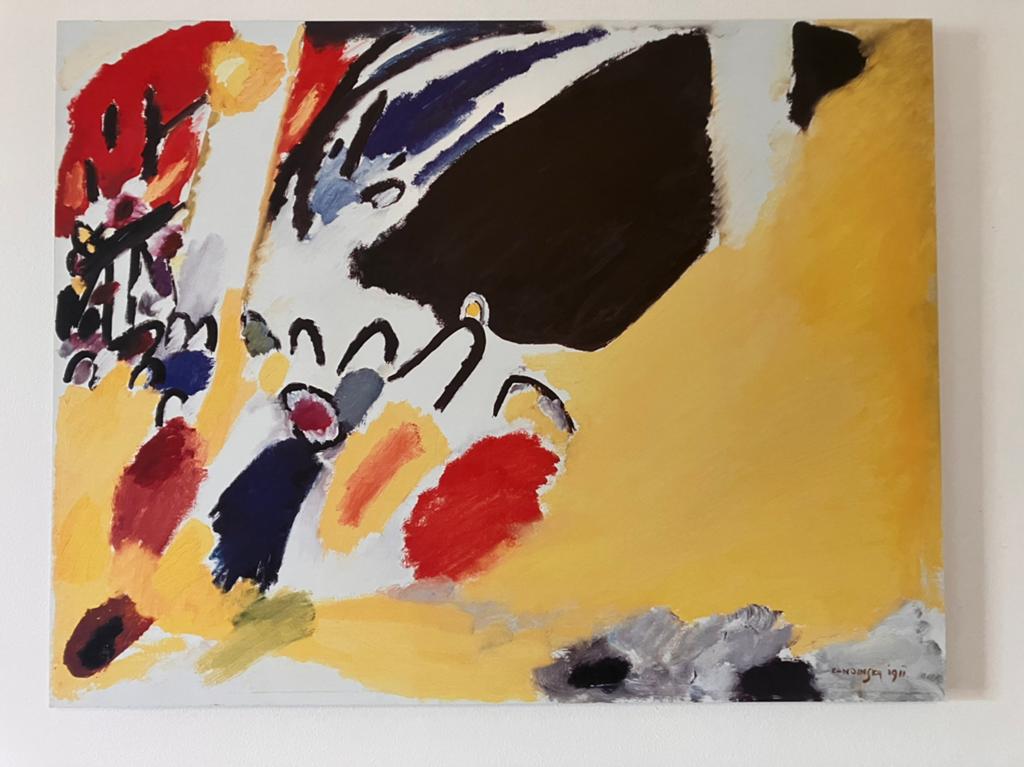 KANDINSKY reproductie op dibond, Antiek en Kunst, Ophalen of Verzenden