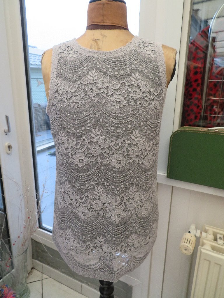 Dames top Summum Woman maat XL grijs kant Z.G.A.N., Kleding | Dames, Summum Woman, Maat 46/48 (XL) of groter, Ophalen of Verzenden