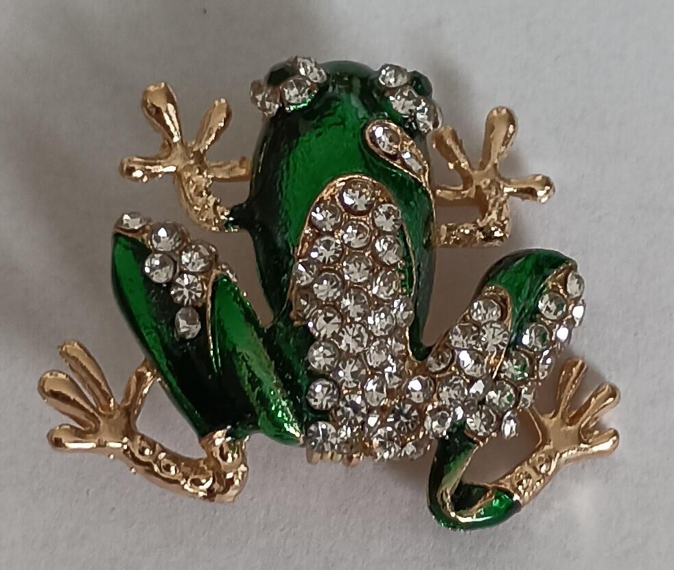 Kikker broche, Overige materialen, Overige kleuren, Minder dan 4 cm, Nieuw