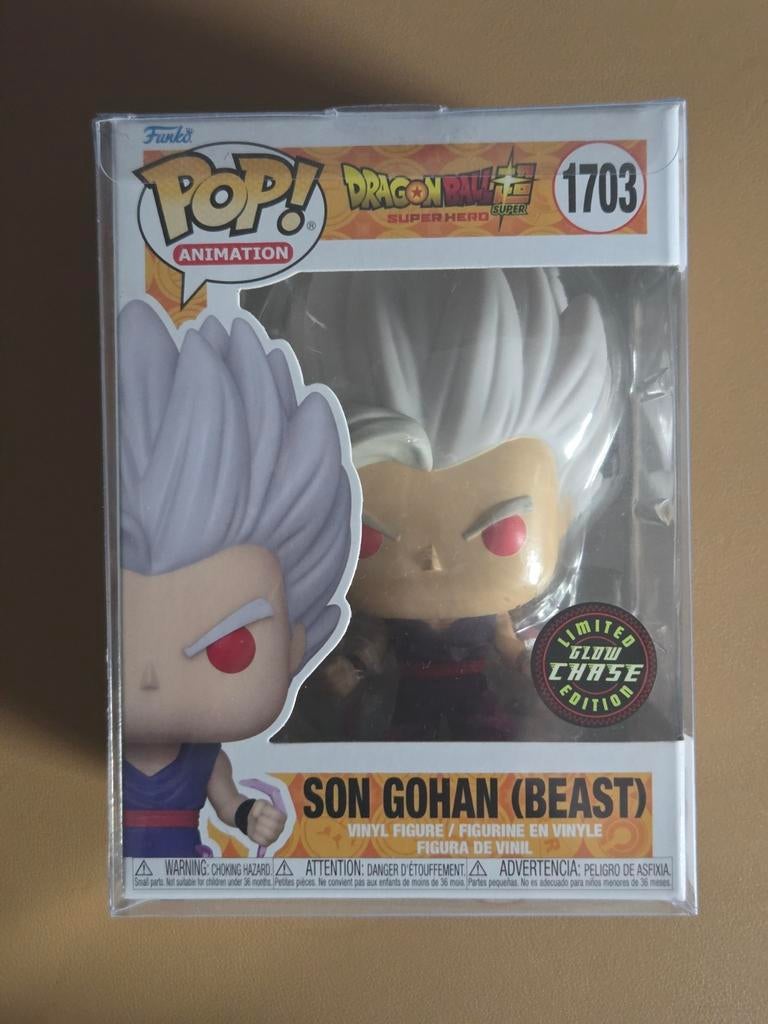 Funko Pop Son Gohan Beast #1703 Limited Glow Chase, Ophalen of Verzenden, Zo goed als nieuw