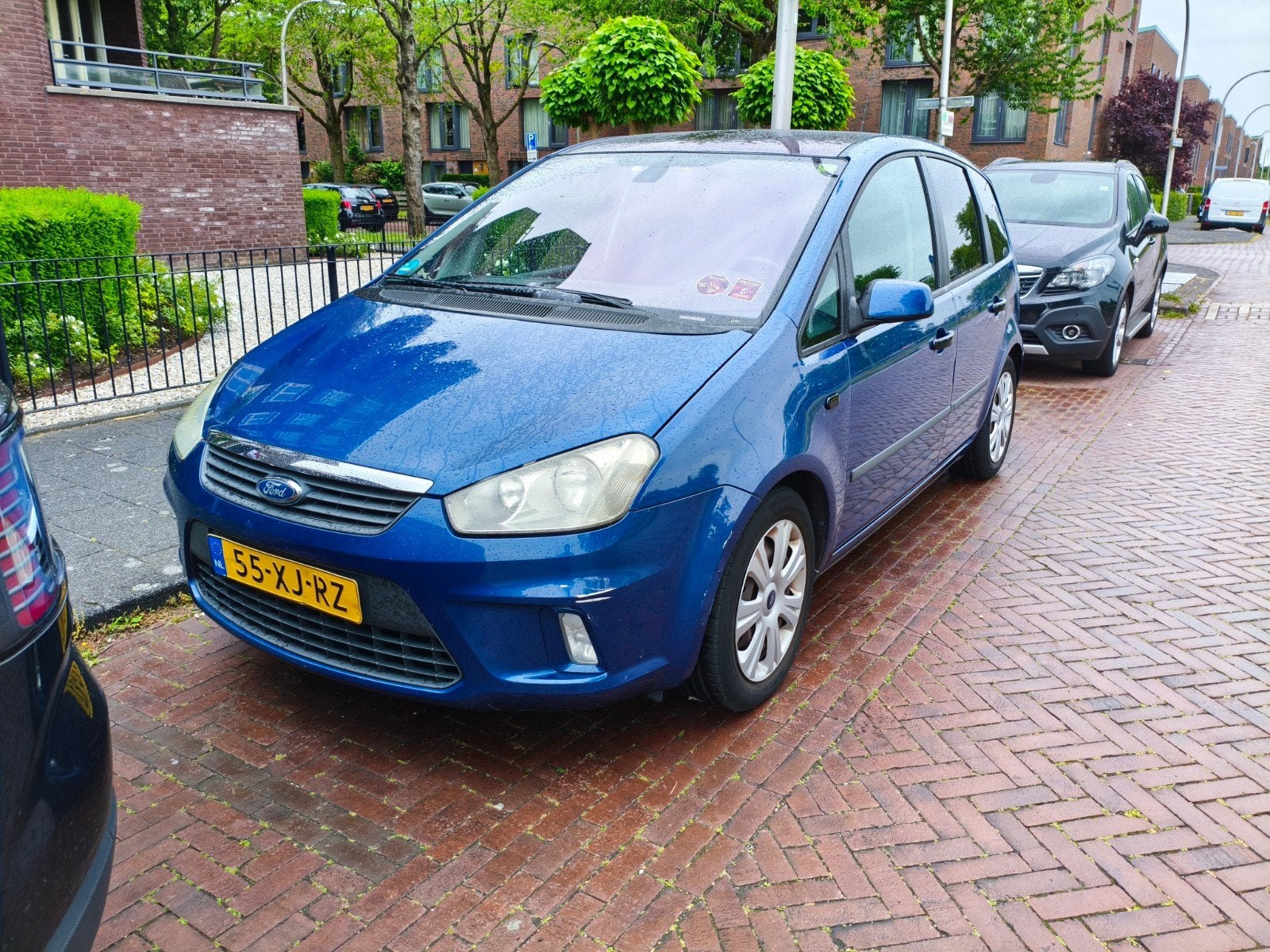 Ford C-Max 2.0 107KW AUT 2007 Blauw panorama dak, Auto's, Ford, 145 pk, 4 cilinders, Blauw, Origineel Nederlands