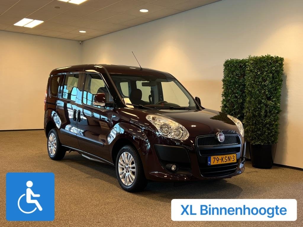 Fiat Doblo Rolstoelauto XXL-Ombouw 160cm binnenhoogte rolsto, Auto's, Stof, Gebruikt, Origineel Nederlands, Bedrijf
