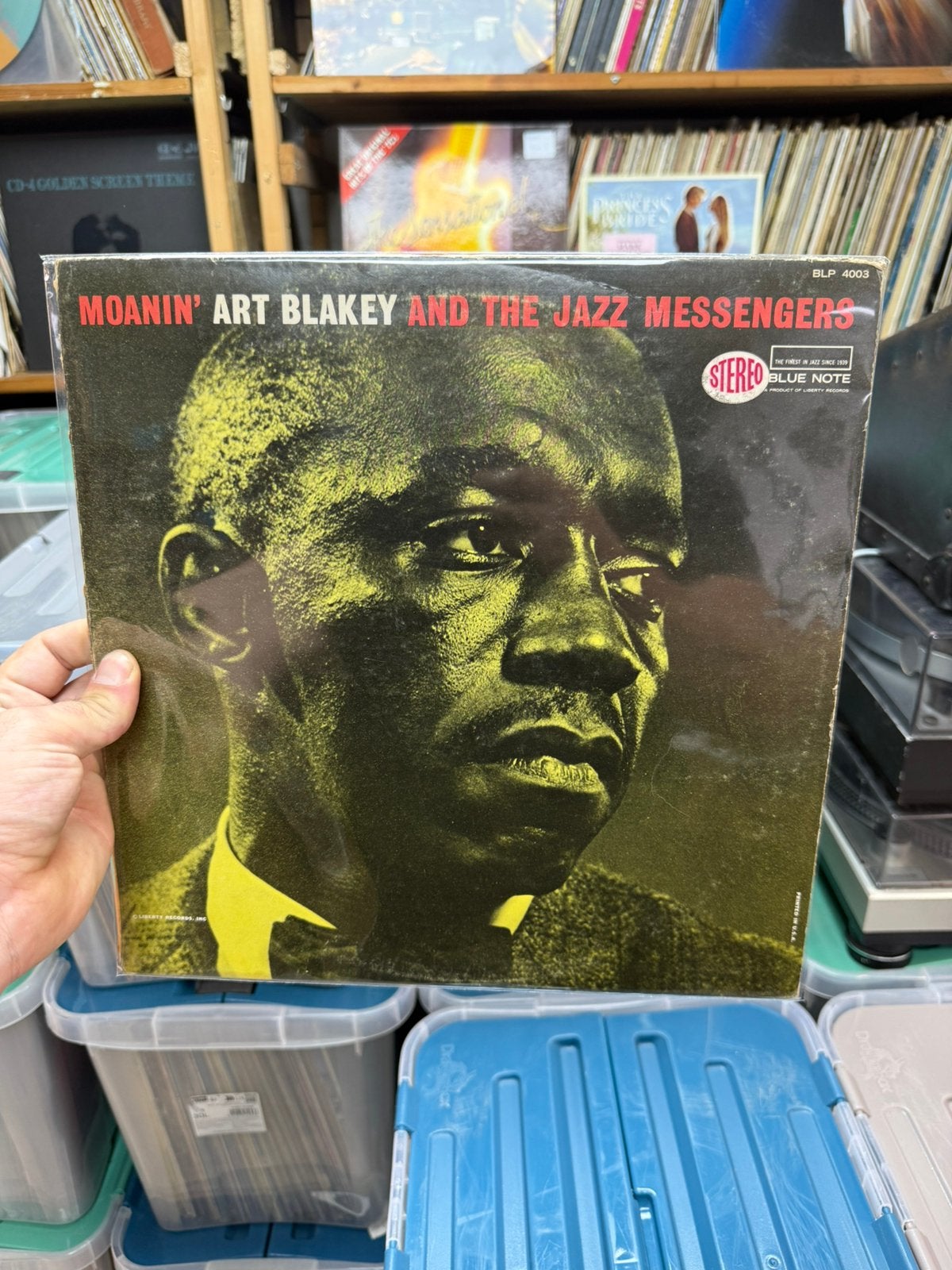 Moanin’ - Art Blakey - LP - Blue Note, LP, Gebruikt, Ophalen of Verzenden, 12 inch
