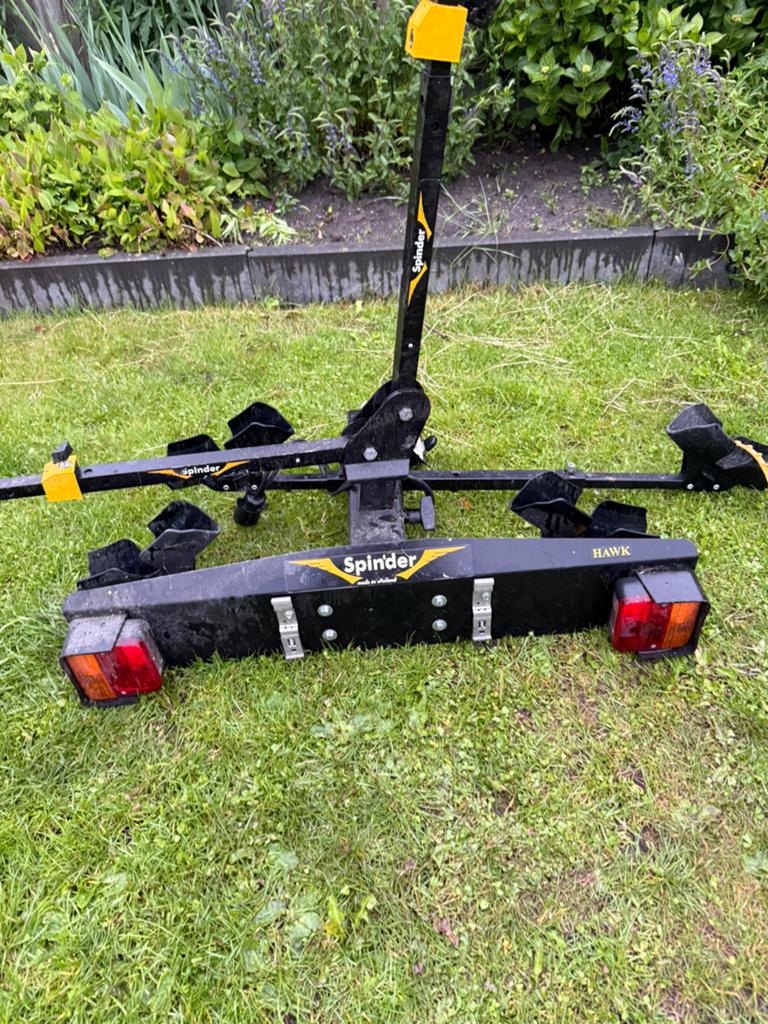 Spinder fietsendrager type Hawk (2 fietsen), Ophalen, Gebruikt, Elektrische fiets, 2 fietsen