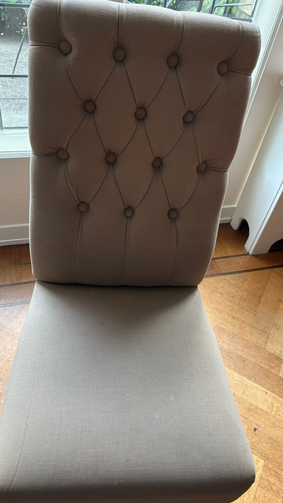 6 eetkamerstoelen in goede conditie, Ophalen, Zo goed als nieuw, Rechthoekig, 125 cm of meer