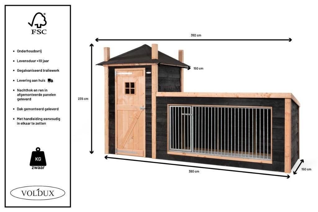 Hondenhok / Kennel Siem, Ophalen of Verzenden, Nieuw, 110 cm of meer, 100 cm of meer