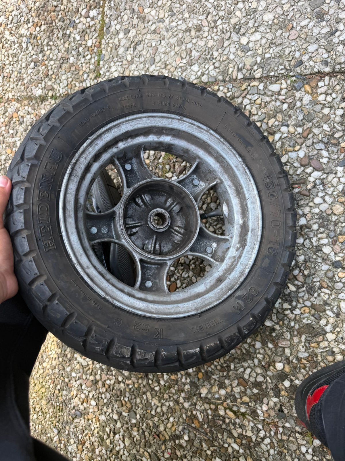 Scooter velg met band, Ophalen, Gebruikt, Overige typen