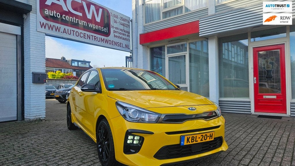 Kia RIO 1.0 TGDI GT-Line, Auto's, Kia, Voorwielaandrijving, 450 kg, Gebruikt, Leder en Stof