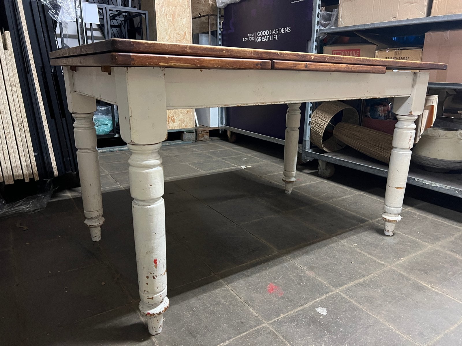 Brocante uitschuifbare keukentafel - Opknapper, Antiek en Kunst, Ophalen