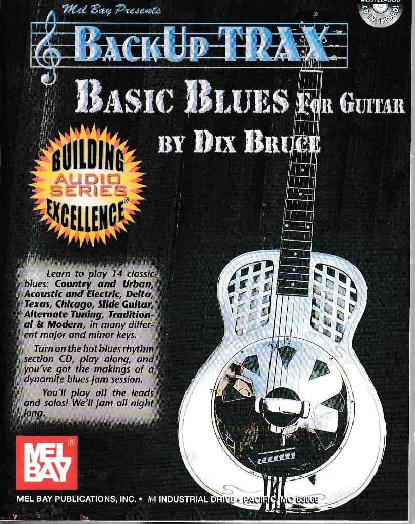 Back Up Trax Basic Blues For Guitar Dix Bruce met CD, Gitaar, Verzenden, Zo goed als nieuw, Blues
