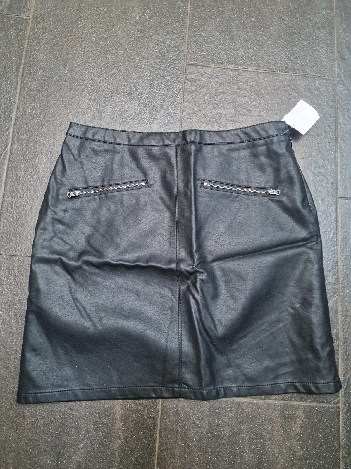 Nieuw C&A Lederlook Rokje Maat M met kaartje, Maat 38/40 (M), Zwart, Nieuw, Ophalen of Verzenden