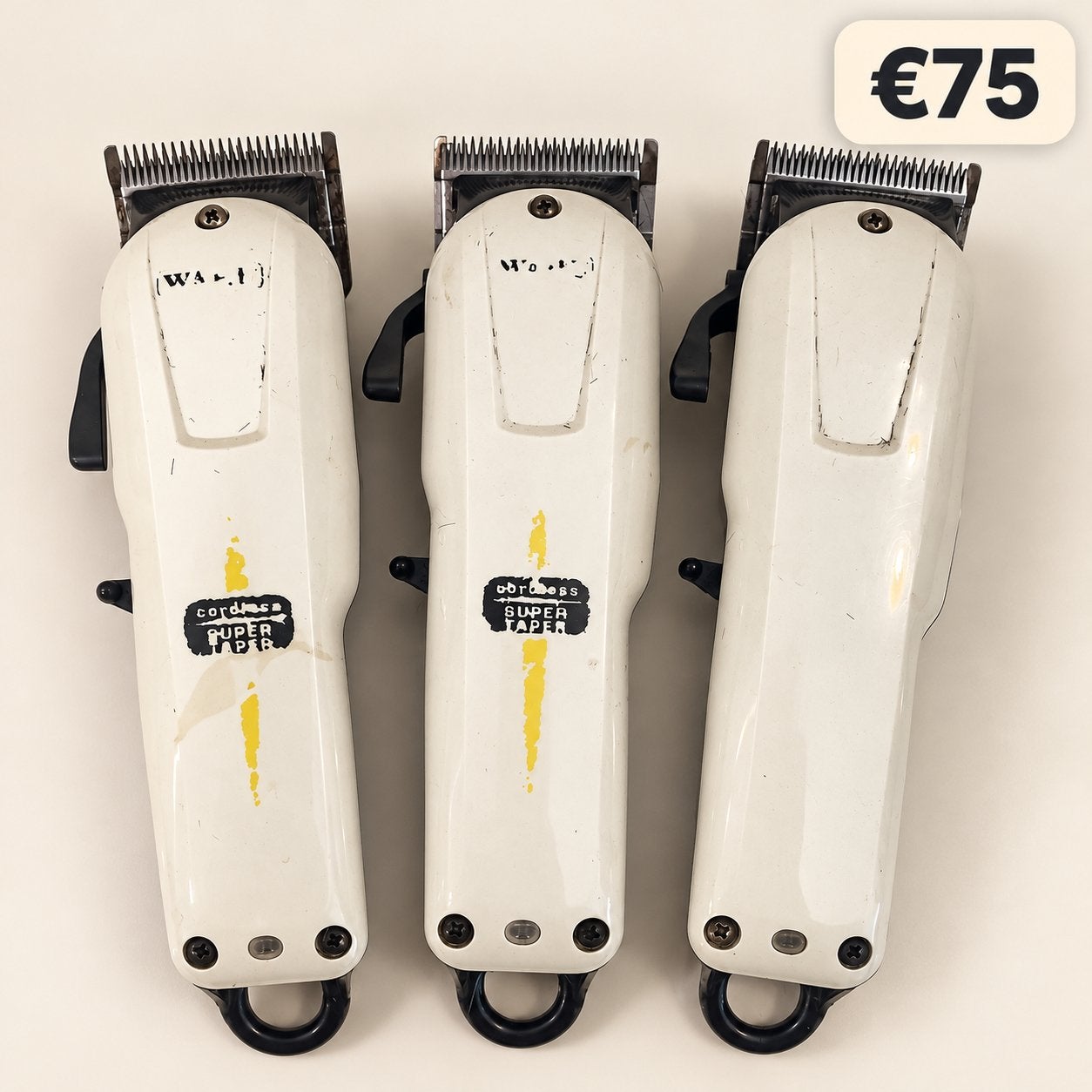 Wahl Super Taper Cordless Tondeuses - Set van 3, Ophalen of Verzenden, Gebruikt, Tondeuse