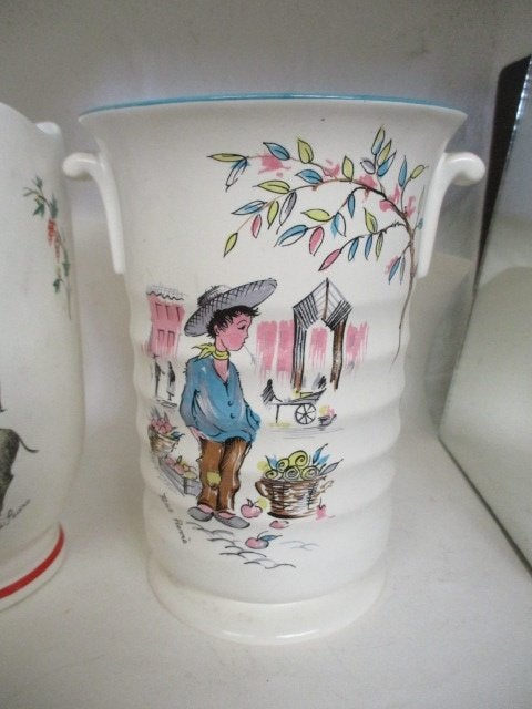 Vaas crown ducal ware england, ezel, marktkraam,, Ophalen of Verzenden, Huis en Inrichting
