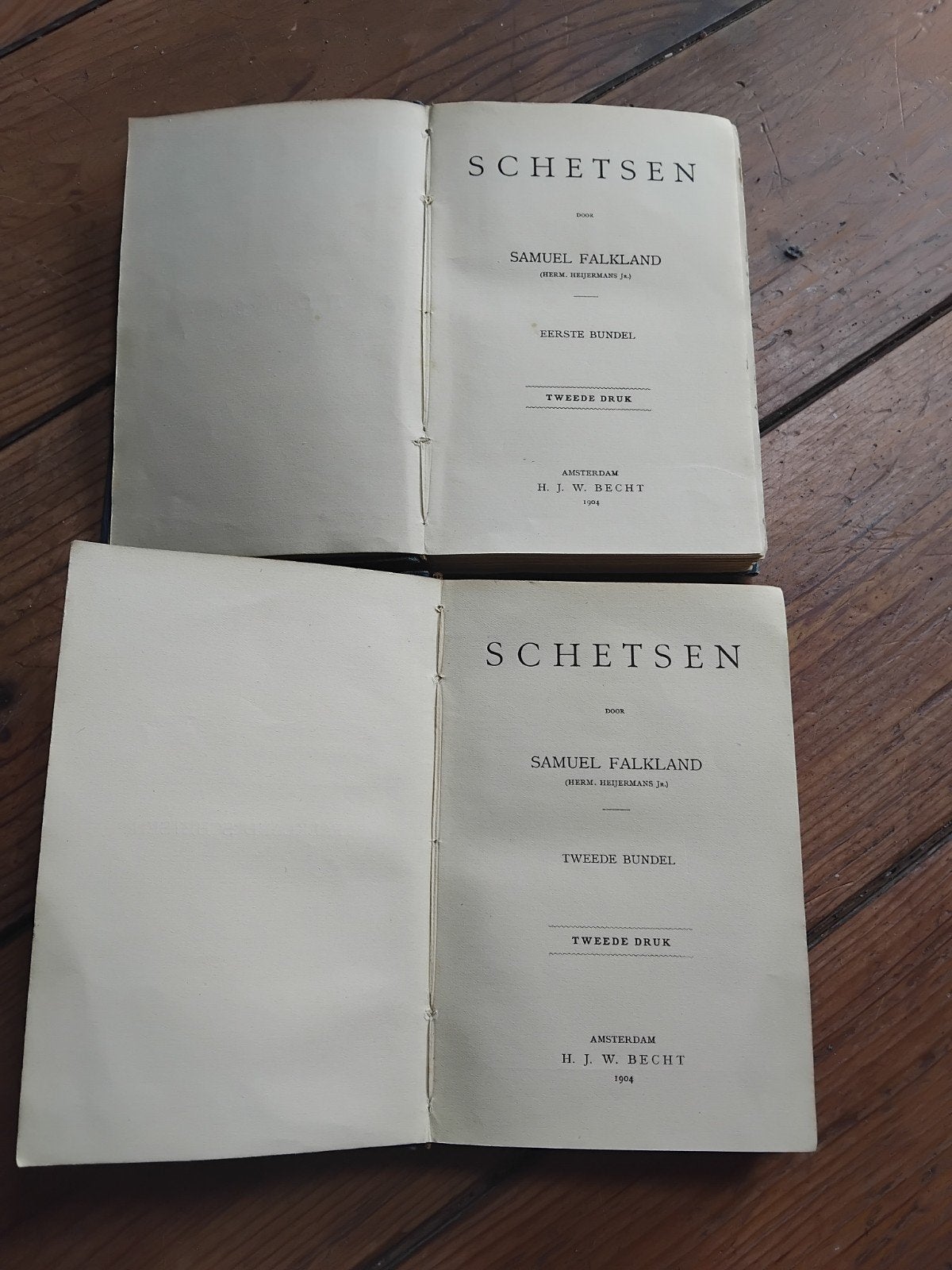Samuel Falkland (Herm. Heijermans Jr.) - Schetsen (2 delen), Ophalen of Verzenden, Gelezen, Samuel Falkland (Herm. Heijermans Jr.)