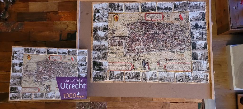 Legpuzzel oud Utrecht 1000 stuks, Hobby en Vrije tijd, Ophalen, 500 t/m 1500 stukjes, Zo goed als nieuw, Legpuzzel