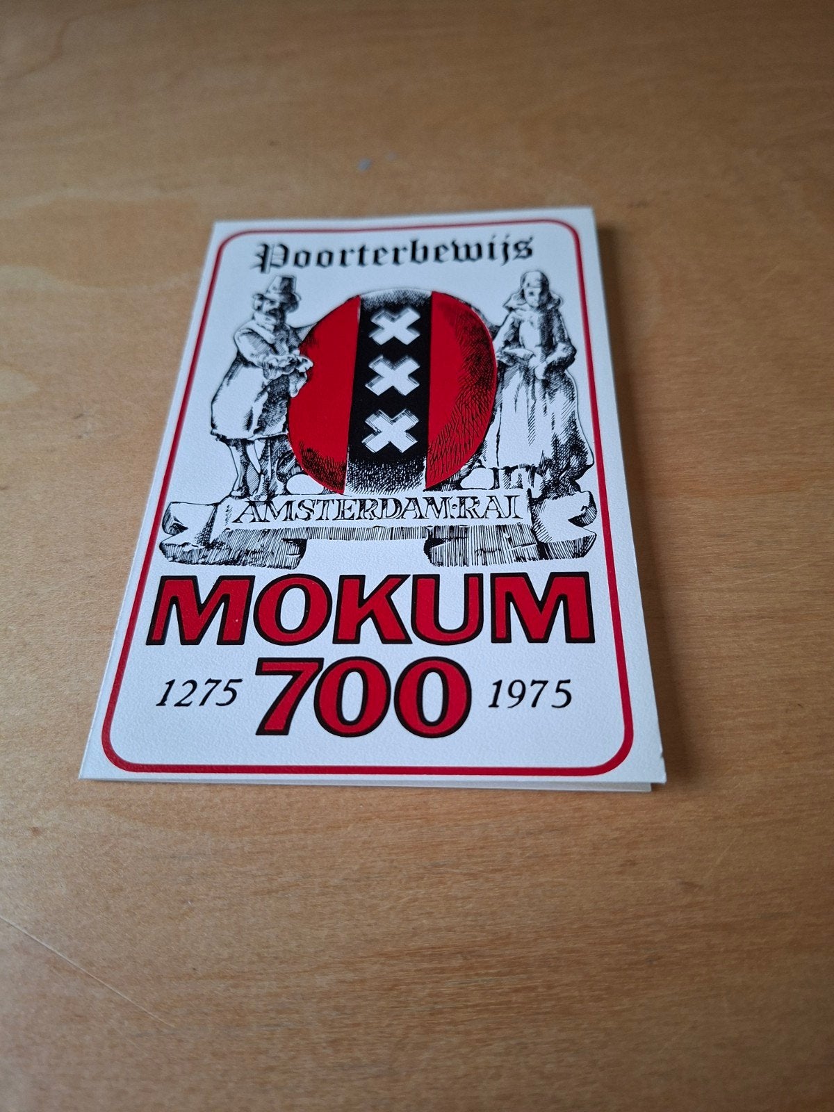 Mokum 700 Poorterbewijs Amsterdam RAI 1975, Ophalen of Verzenden, Gebruikt