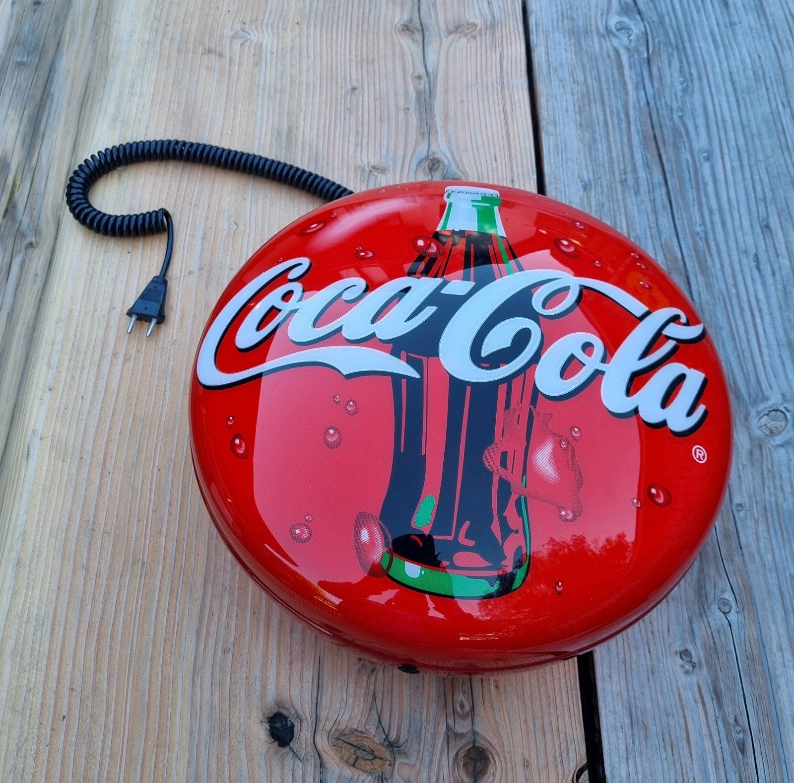 Coca Cola Reclame Verlichting Dubbelzijdig Lichtbak, Verzamelen, Ophalen of Verzenden, Zo goed als nieuw, Lichtbak of (neon) lamp