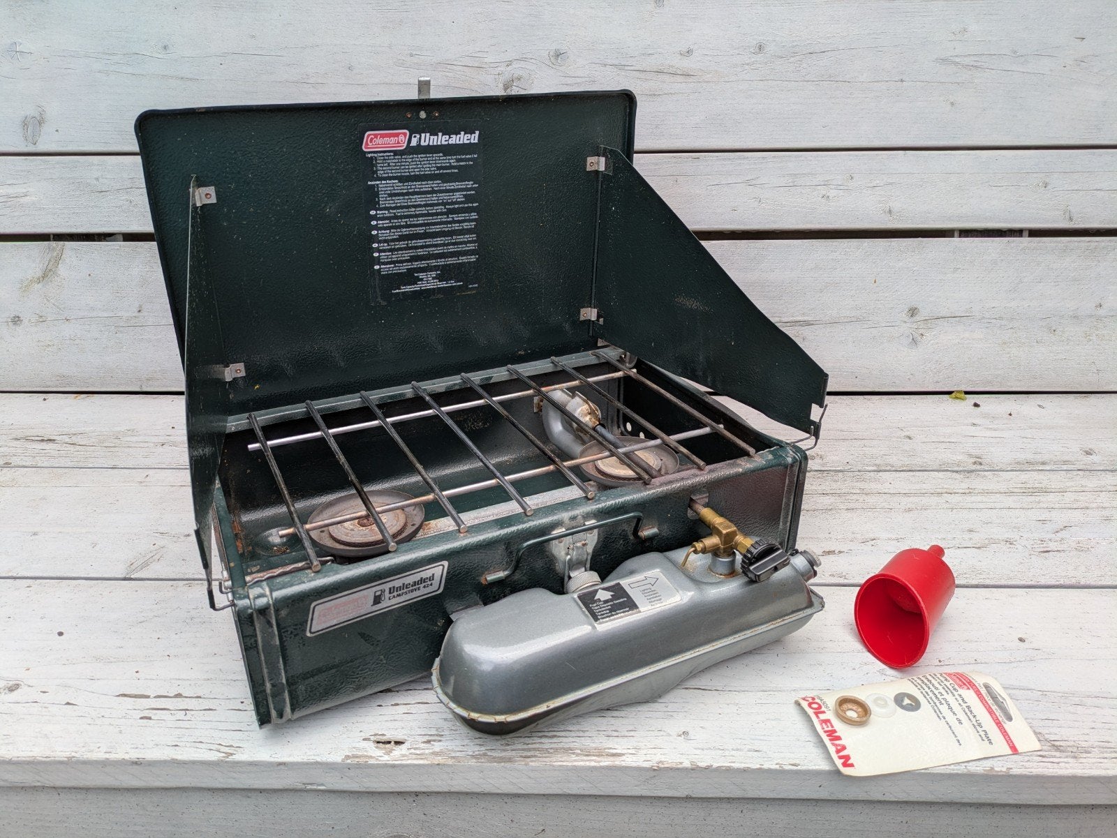 Coleman Unleaded Campstove 424, Ophalen of Verzenden, Gebruikt
