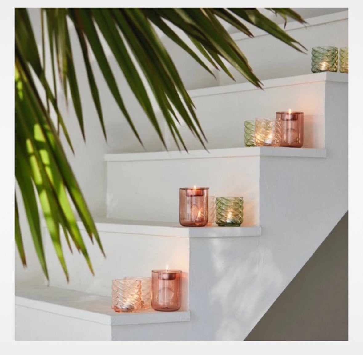 Nieuw Rivièra Maison waxinelichtje 2 stuks, Ophalen, Waxinelichthouder, Glas, Groen