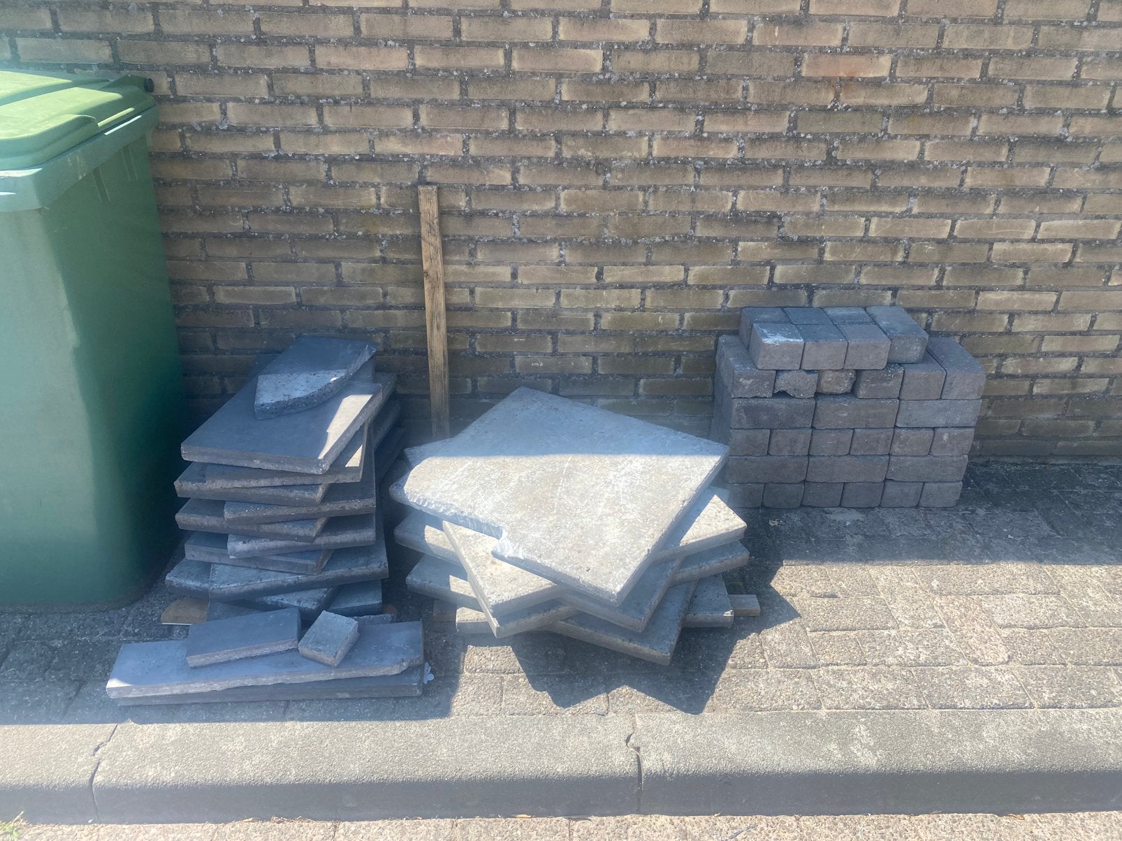 Tegels, Ophalen, Zo goed als nieuw