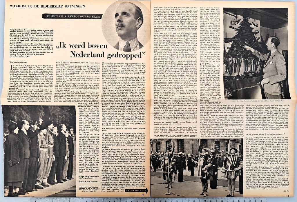 Leger 1948; Ritmeester van Borssum Buisman geridderd, Verzenden, 1940 tot 1960, Gebruikt, Overige onderwerpen