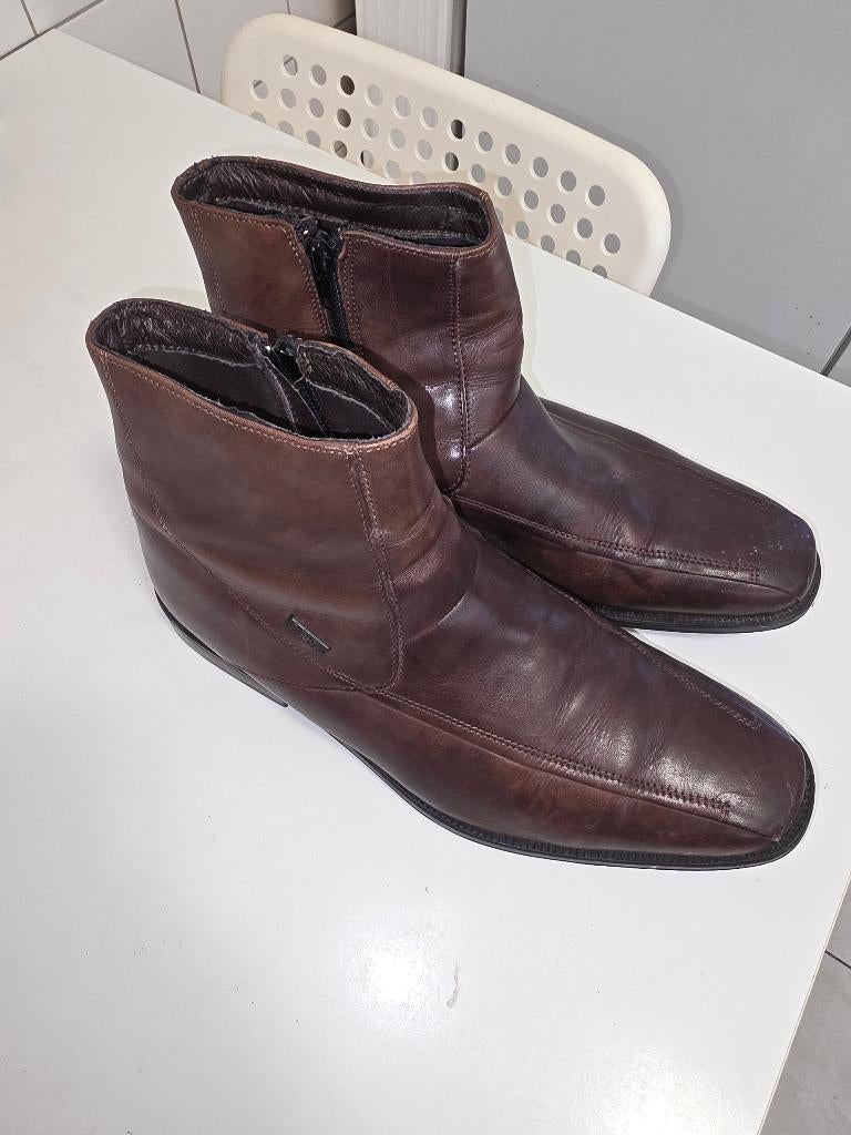 Mooie halfhoge bruine Leren Schoenen (42), Gallus, Bruin, Boots, Ophalen of Verzenden