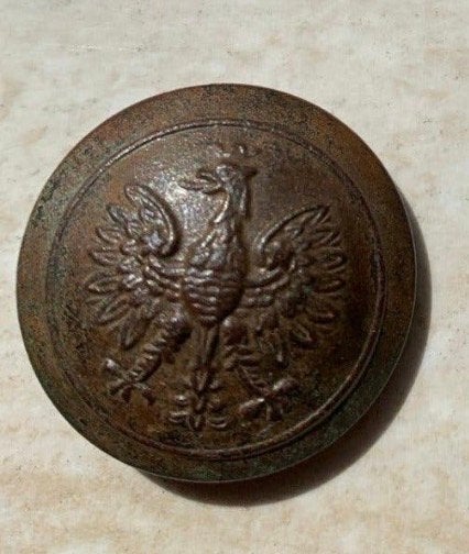 Antieke Duitse Militaire Knoop met Adelaar, Verzamelen, Ophalen of Verzenden, Landmacht, Duitsland, Overige typen