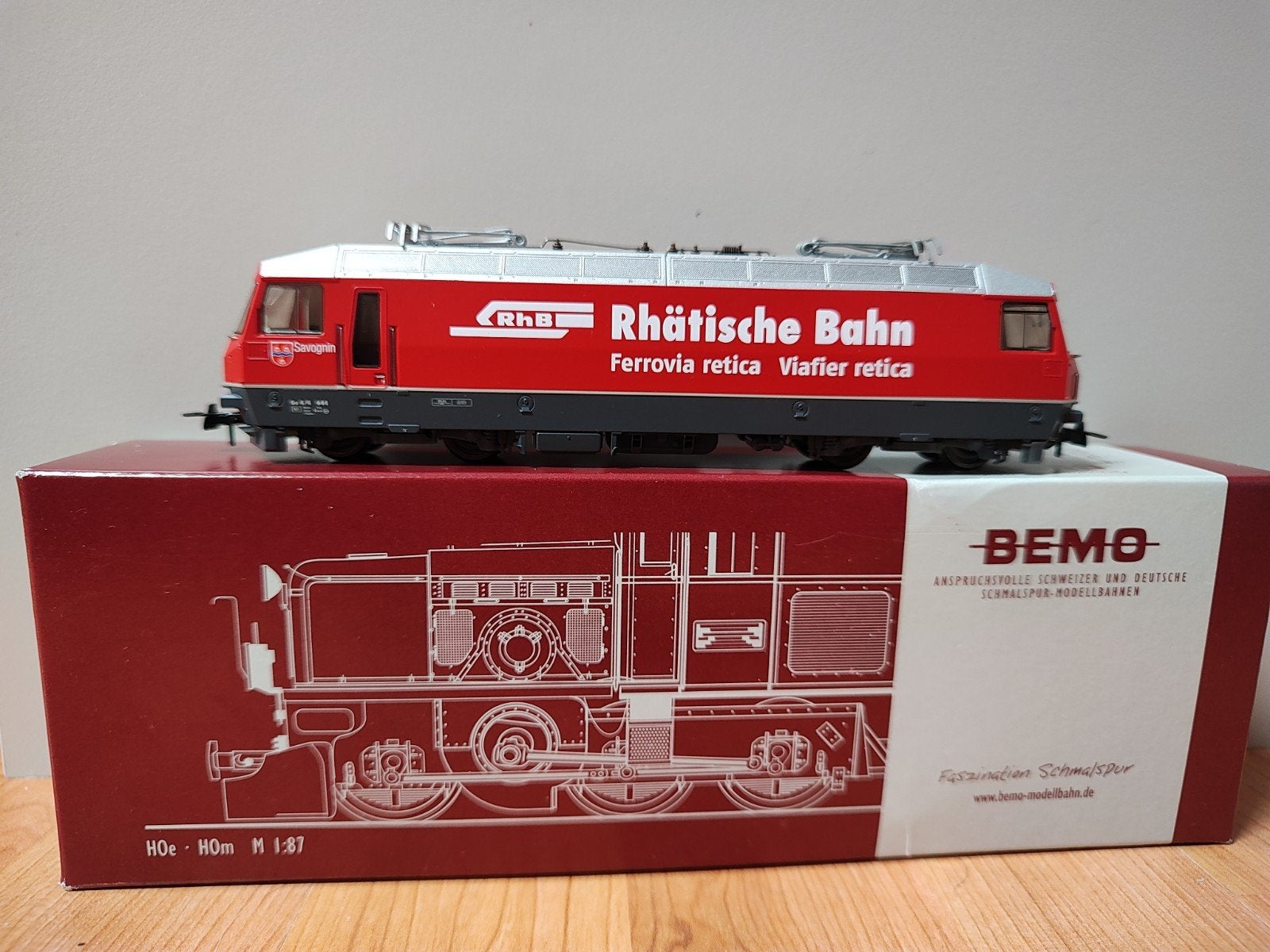 BEMO Rhätische Bahn Ge 4/4 III 644 Locomotief, Hobby en Vrije tijd, Overige merken, Ophalen of Verzenden, Zo goed als nieuw, Gelijkstroom