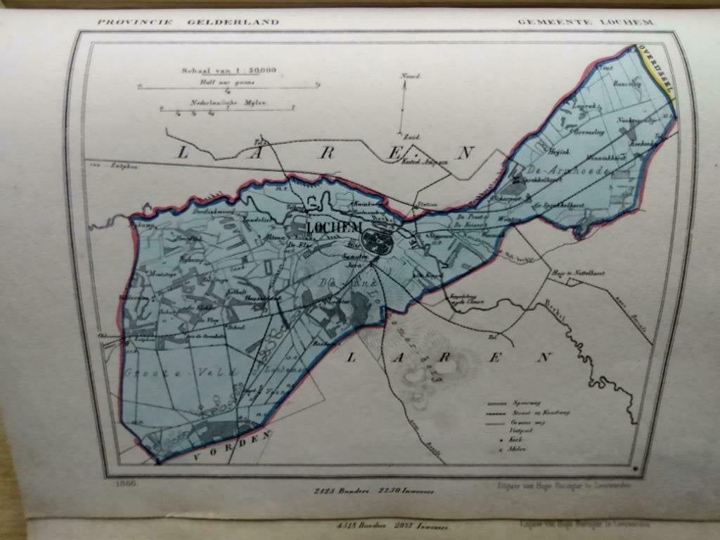 125 / Lochem  Litho 1866 Kuyper GLD, Ophalen of Verzenden