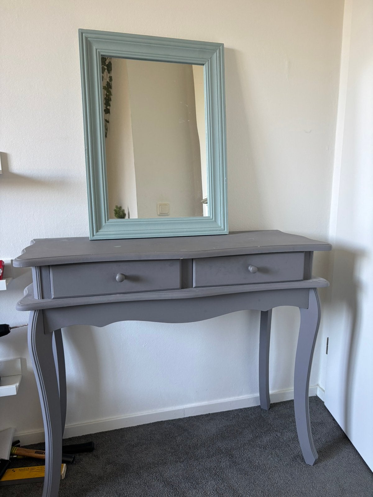 Vintage/ brocante kaptafel, Ophalen, Gebruikt, 50 tot 100 cm, Minder dan 100 cm