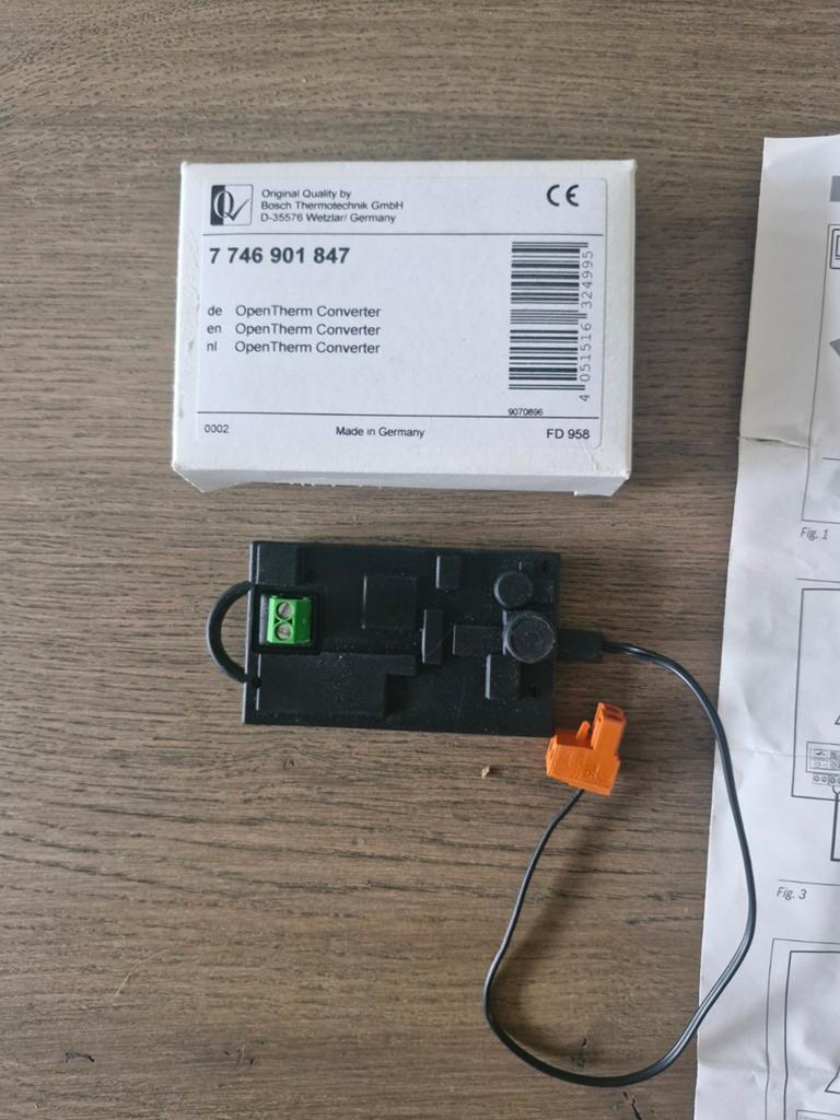 Nefit/Bosch Open Therm converter, Doe-het-zelf en Verbouw, Thermostaten, Ophalen of Verzenden, Slimme thermostaat