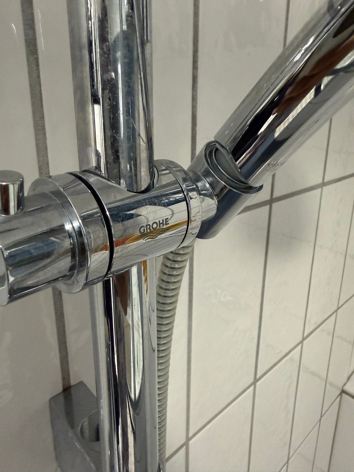 Grohe doucheset met thermostaatkraan, Ophalen of Verzenden, Gebruikt, Chroom, Douche