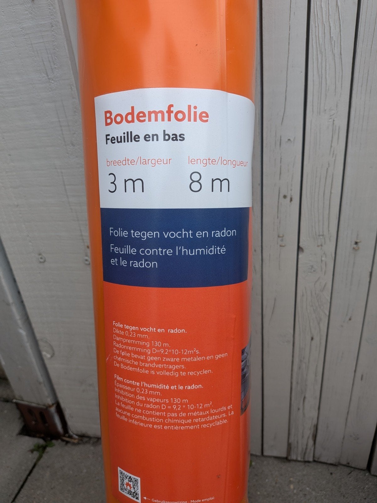 TONZON Bodemfolie 3x8m - Vocht- en Radonbestendig, Ophalen of Verzenden, Nieuw, 15 m² of meer, Folie