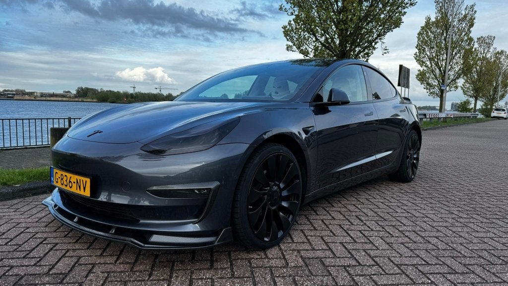 Tesla Model 3 2019 LR,FSD!!Battery 87,4% fabrieksgarantie!, Auto's, Tesla, Automaat, Zwart, 482 pk, Elektrisch