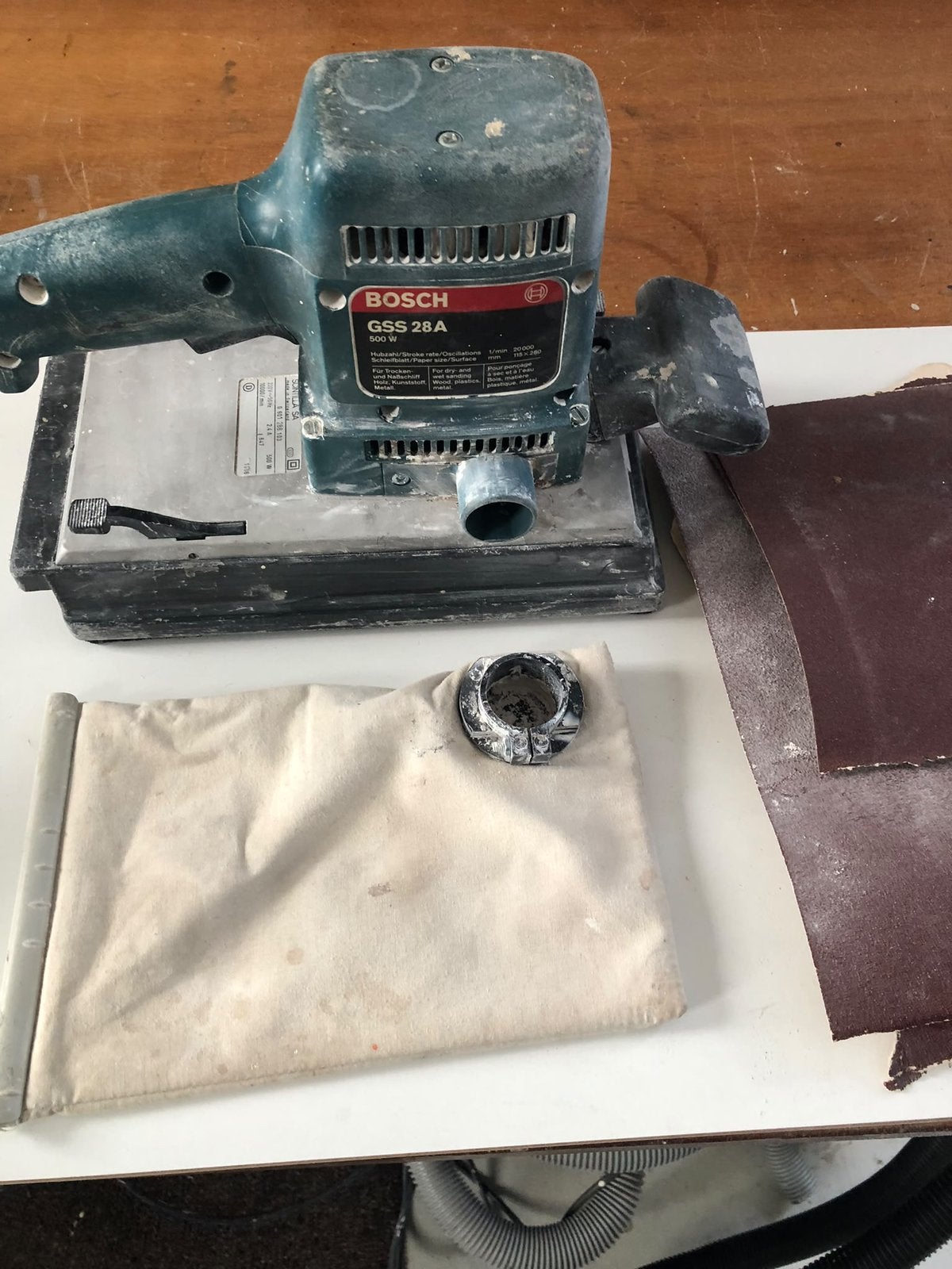 Bosch schuurmachine, Ophalen, Gebruikt