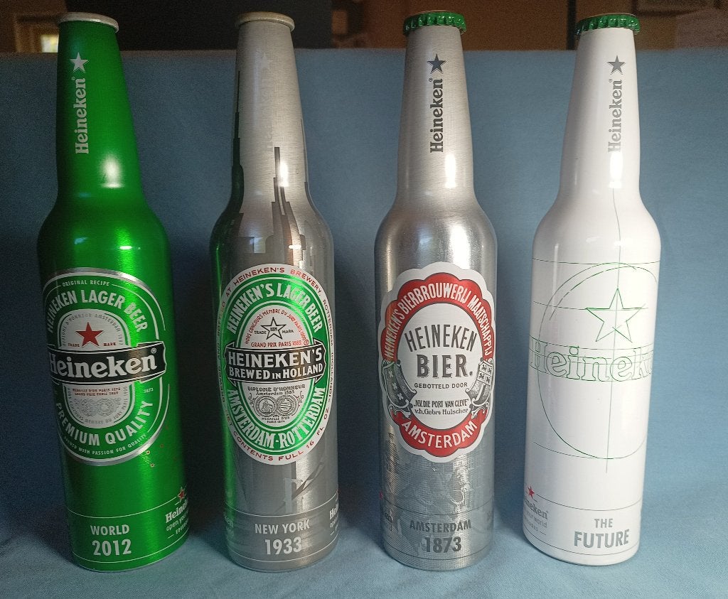 Heineken flessen "Episodes" limited edition 2011, Ophalen of Verzenden, Gebruikt, Flesje(s), Heineken