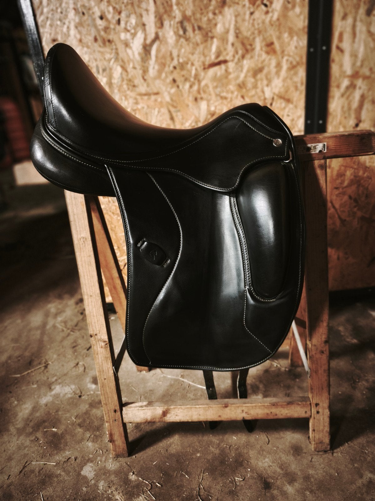 accavallo Leonardo dressuur zadel 17,5 inch zwart, Ophalen of Verzenden, Zo goed als nieuw, Dressuur