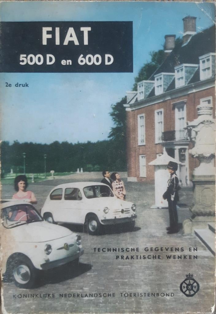 Boekje Fiat 500 D/600 D 1964 oldtimer documentatie zeldzaam, Auto diversen, Handleidingen en Instructieboekjes, Ophalen of Verzenden