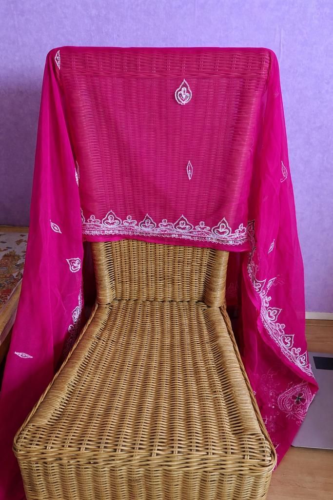 Roze Indiase voile sari, Ophalen of Verzenden, Nieuw