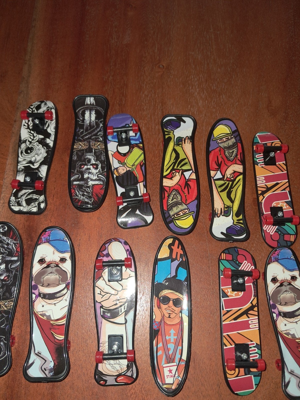 Set van 12 Fingerboards / Mini Skateboards, Ophalen of Verzenden, Gebruikt, Skateboard