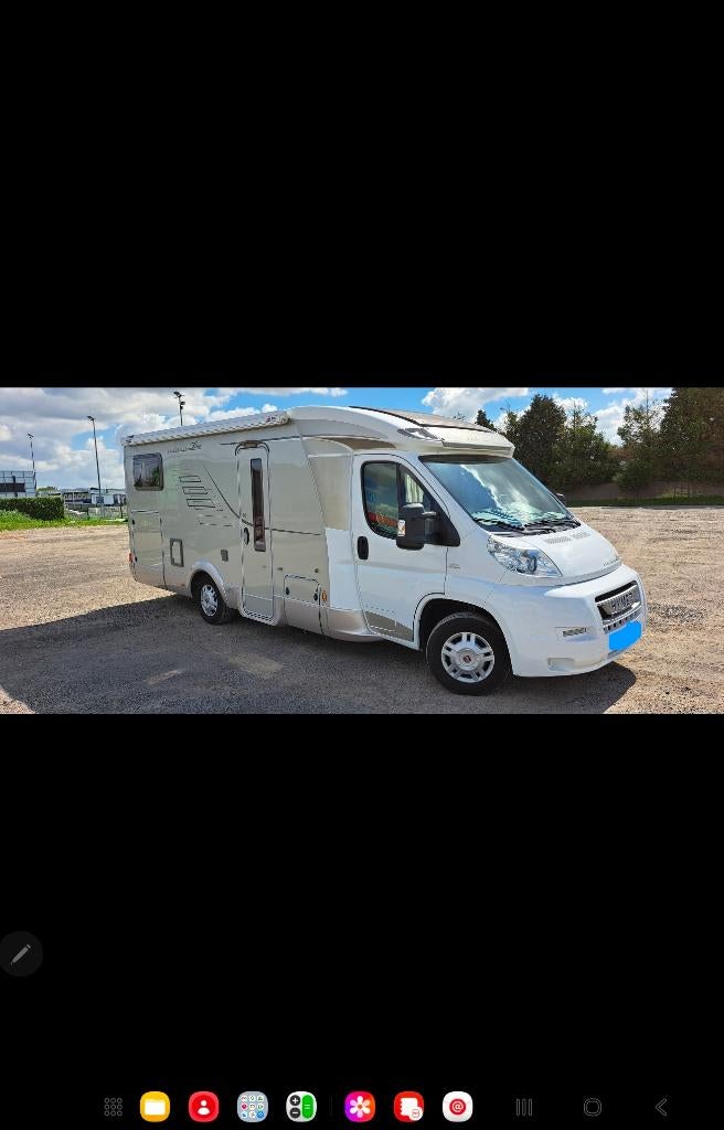 Hymer T614 CL - 28.200km -grote garage -2012 - instapklaar, Caravans en Kamperen, Campers, Ringverwarming, Fiat, 7 tot 8 meter