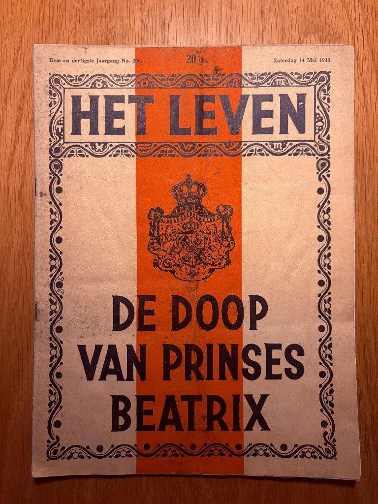 Het Leven - De Doop van Prinses Beatrix, 1938, Ophalen of Verzenden, Gebruikt, Nederland, Tijdschrift of Boek