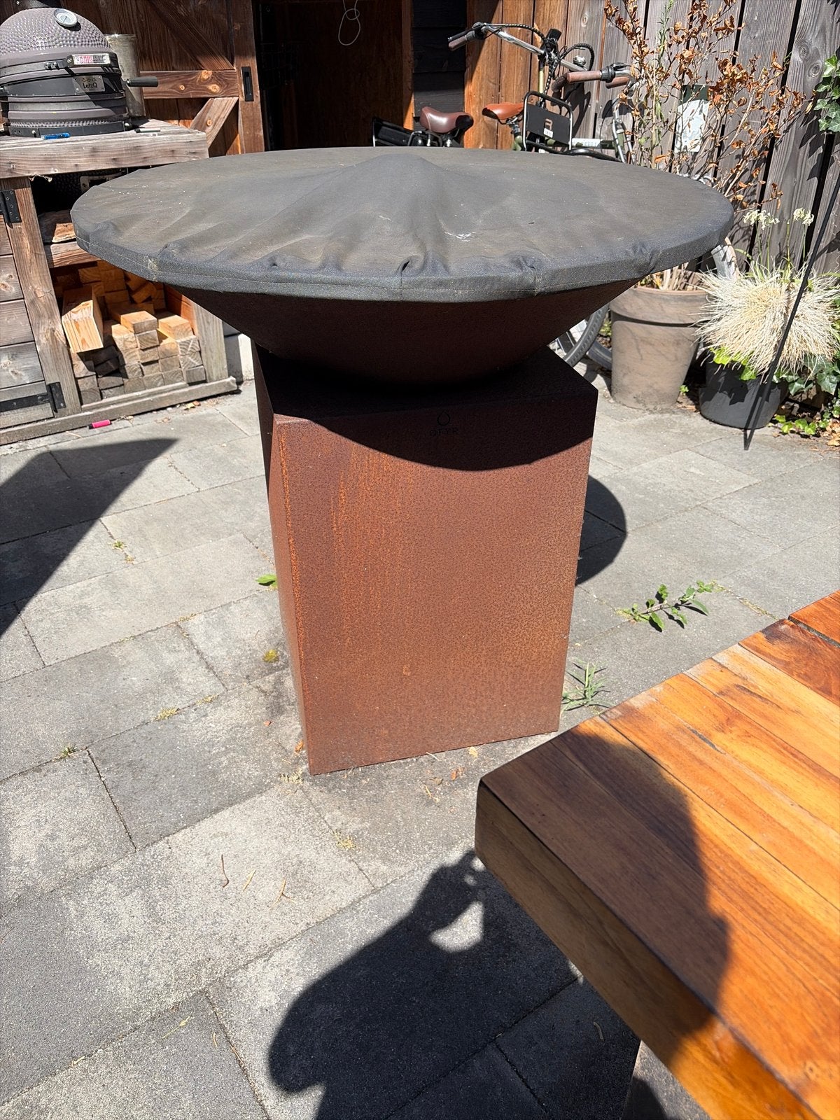 Ofyr 100cm - Cortenstaal, Ophalen, Gebruikt